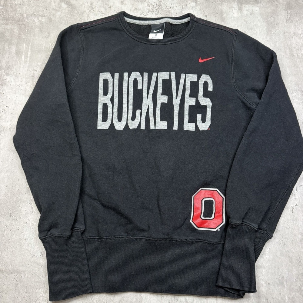 Nike Black Buckeyes Sweatshirt with Red Accents